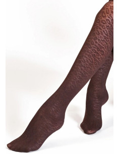 Collant-fauvePhiplipp-matignon-Effet-leopard-marron-face 2