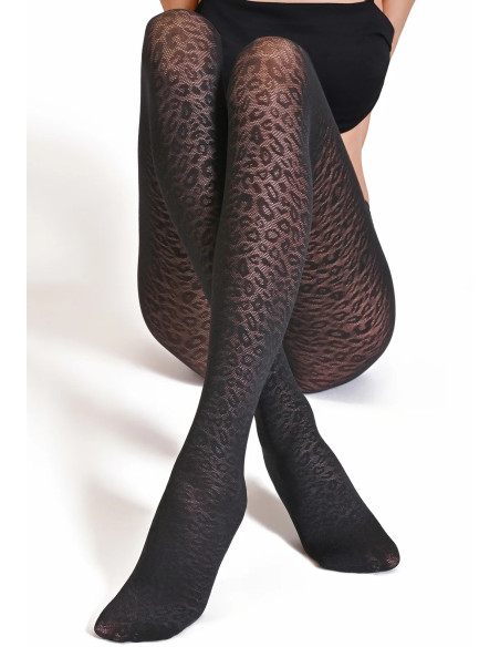 Collant-fauvePhiplipp-matignon-Effet-leopard-noir