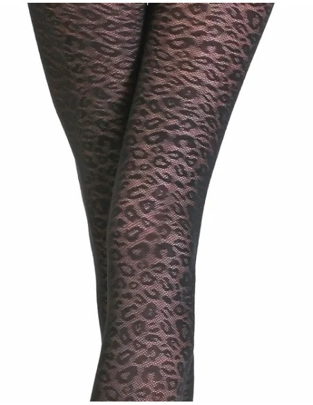 Collant-fauvePhiplipp-matignon-Effet-leopard-noir-détail