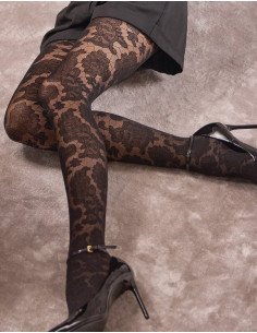 Collant-séduction-Phiplipp-matignon-Effet-dentelle-tulle-Mosaique-avant 2