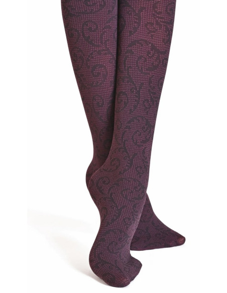 Mi bas Fleurs et pieds de poule Philippe Matignon