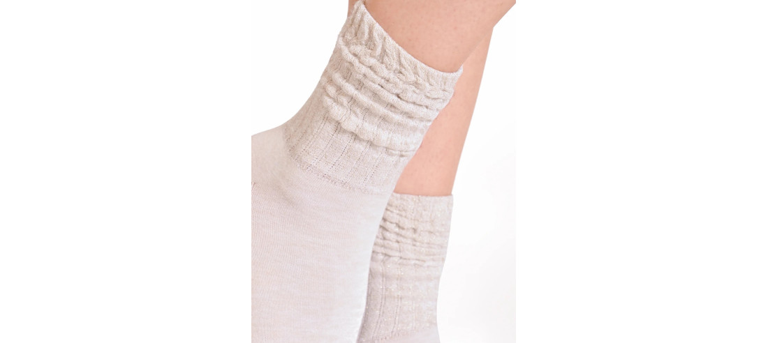 Chaussettes Revers Philippe Matignon Chic lurex