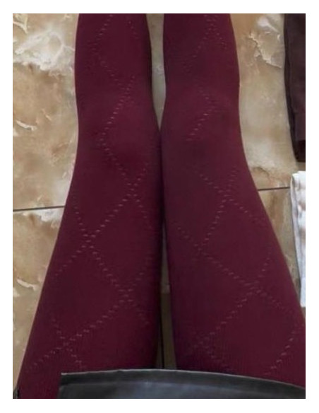 collant-losange-diamant-coton-laine-bordeau