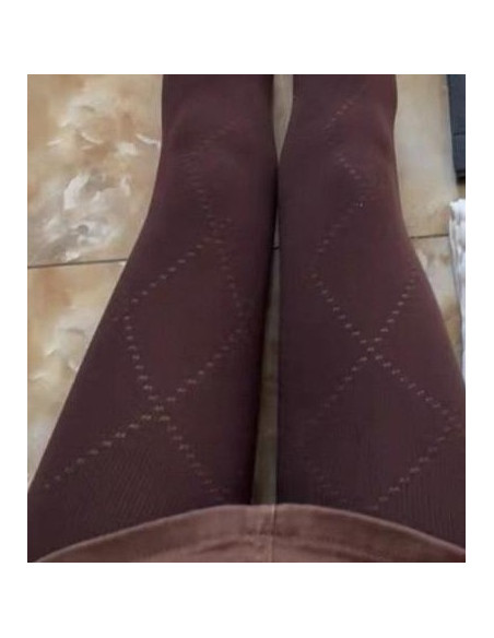 collant-losange-diamant-coton-laine-brun
