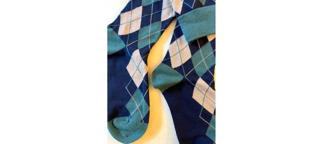 MI-BAS-COTON-ARGYLE-vert-marine-détail