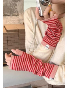 mitaines-rayures-bicolores-lpc-rouge-rose