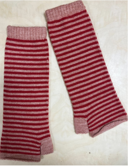 mitaines-rayures-bicolores-lpc-rouge-rose