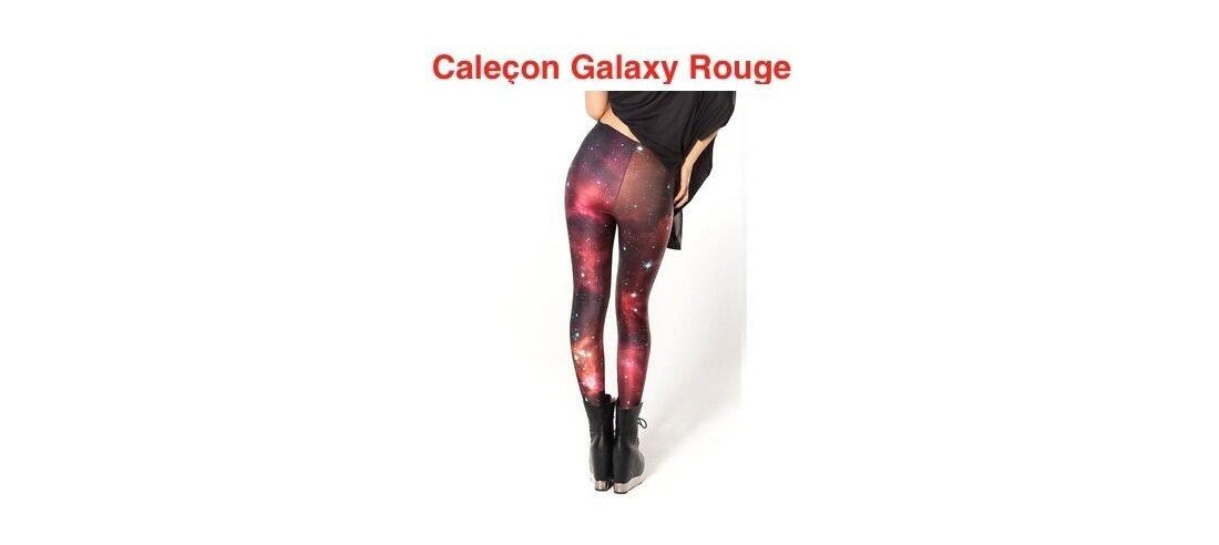 Caleçon Galaxie Brillant Rouge