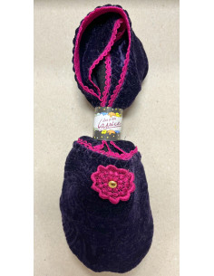 chausson-les-petits-caprices-velours-flor-pink 2