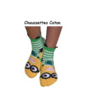 Chaussettes Minion Rayures Gris