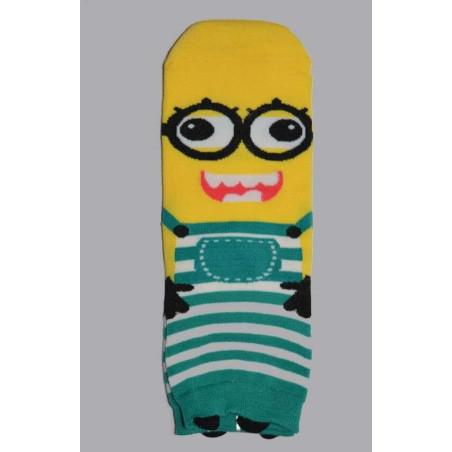Chaussettes Minion Rayures Gris
