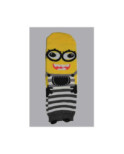 Chaussettes Minion Rayures Gris