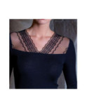 Chemise Moretta decolleté v Tulle