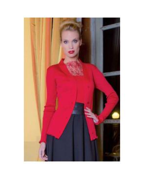 Gilet Moretta laine et soie boutonné