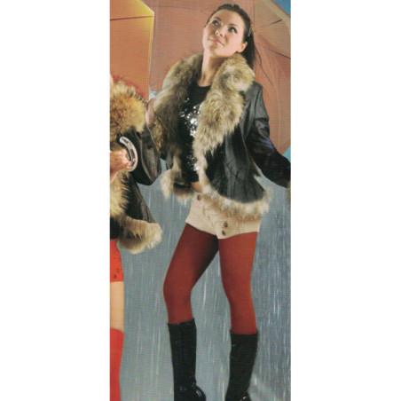 Collant Cronert Coton rouille  uni