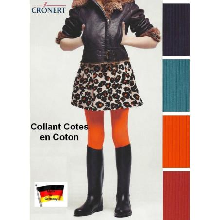 Collant Cronert à cotes Coton 