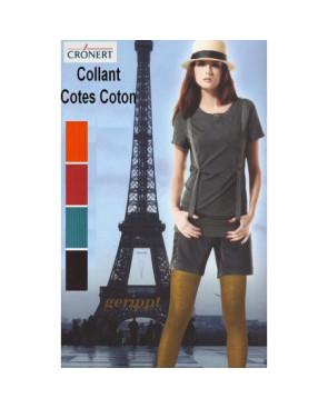 Collant Cronert à cotes Coton