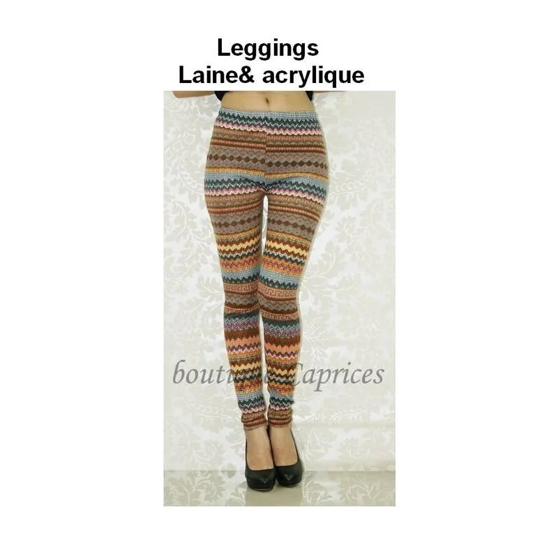 Leggings laine acryl boubou d'afrique