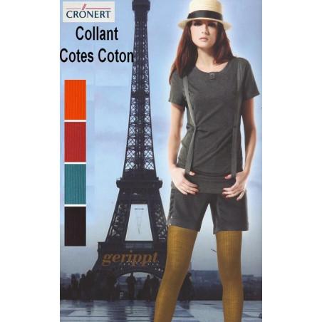 Collant Cronert à cotes Coton