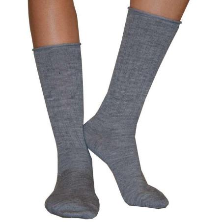 Chaussettes Cronert  Laine roulée grises