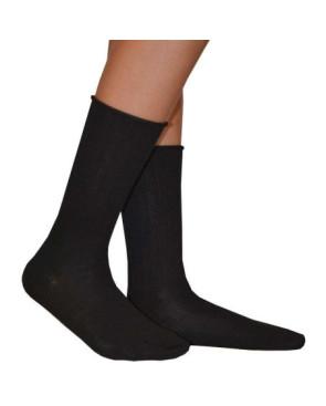  Chaussettes Cronert  Laine roulée noires