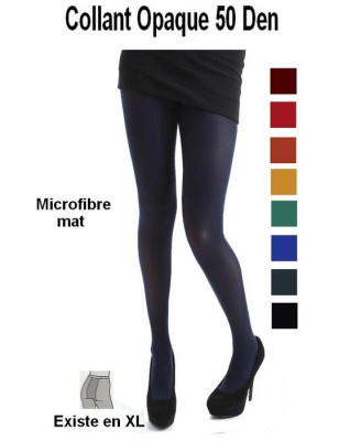 collant microfibre opaque de couleurs  unies