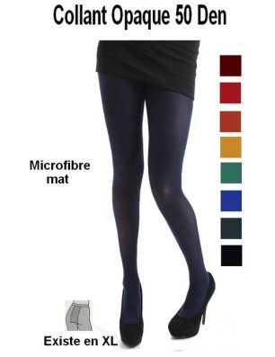 collant microfibre opaque de couleurs  unies