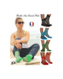 Socquette Fil Berthe aux grand pieds vagues Assorties
