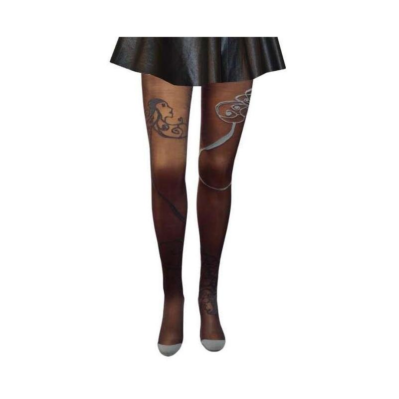 collant raiponce Berthe aux grands pieds fumé