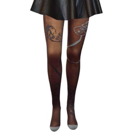 collant raiponce Berthe aux grands pieds fumé