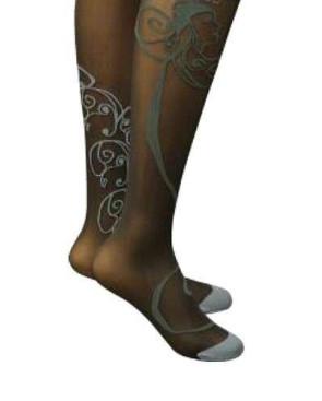collant raiponce Berthe aux grands pieds fumé