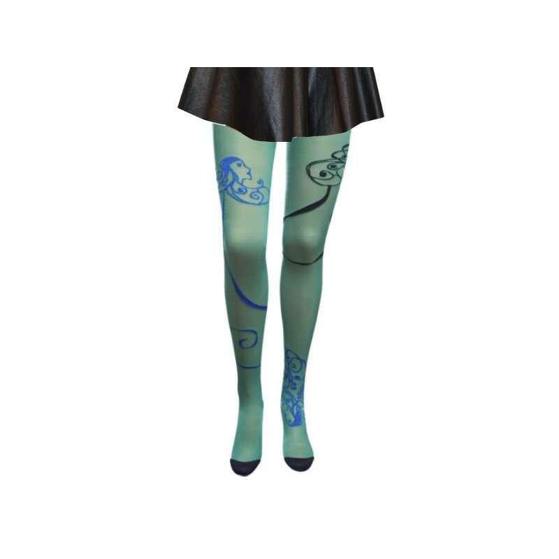 Collant Raiponce Berthe aux grands pieds Azur