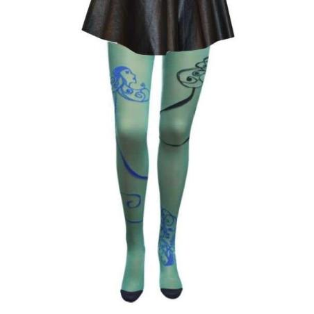 Collant Raiponce Berthe aux grands pieds Azur