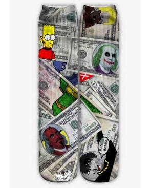 Chaussettes dollars étrange