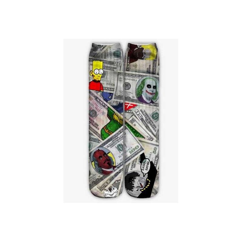 Chaussettes dollars étrange
