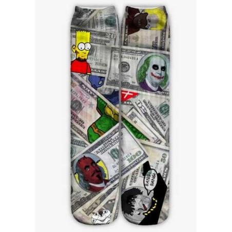 Chaussettes dollars étrange