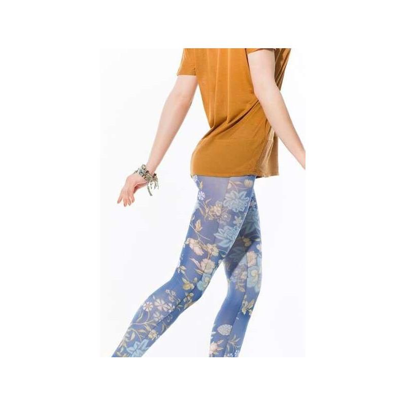 Collant farell imprimé vintage fleuri