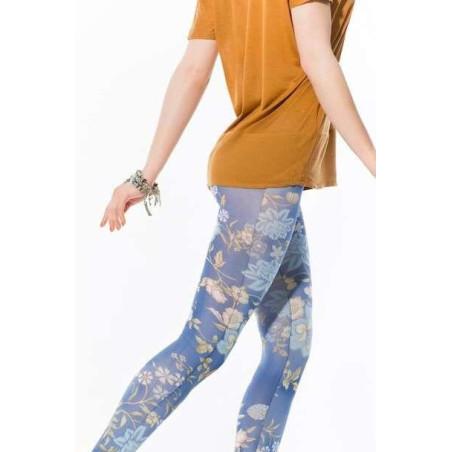  Collant farell imprimé vintage fleuri
