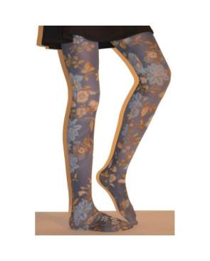 Collant farell imprimé vintage fleuri