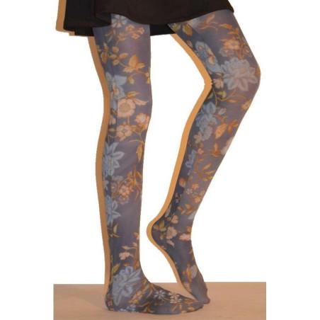 Collant farell imprimé vintage fleuri