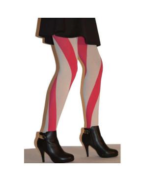 collant spirale Rouge