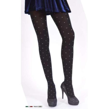 Collant d'hiver Plumetis noir