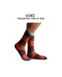 Chaussettes Laine et soie à Rayures Grises