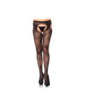 Collant Ouvert Dentelle fleurie