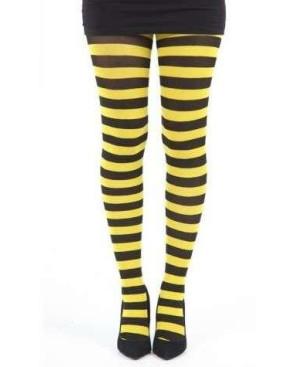 Collant Pamela MAnn Rayures Jaunes et noires