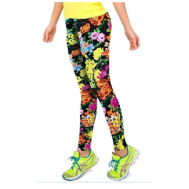 Leggings de yoga Fleurs de printemps