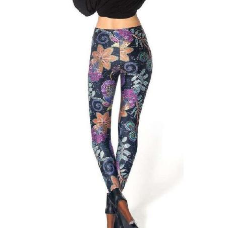 Leggings Mosaique fleurie