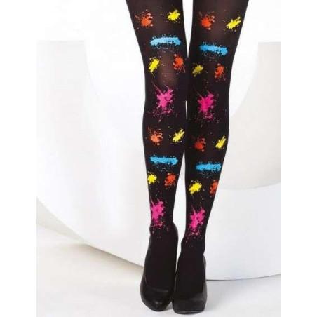 Collant Taches de peinture enfants noir