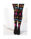 Collant Taches de peinture enfants noir