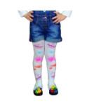 Collant eclaboussures de peintures blanc Enfants